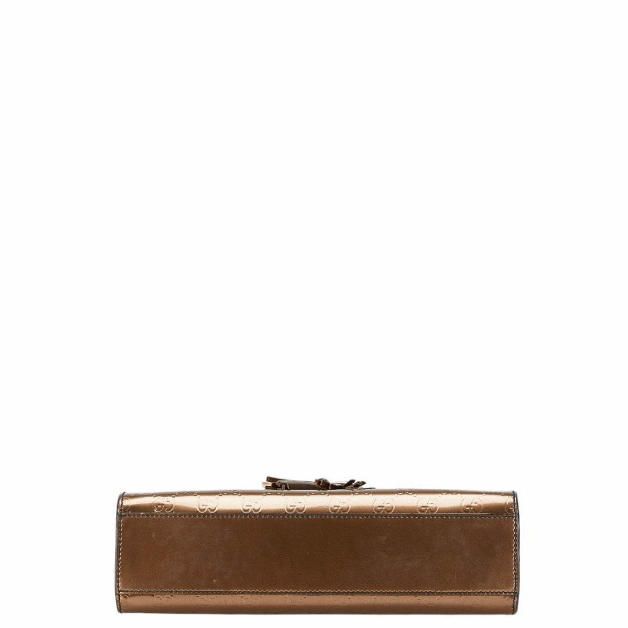 Gucci gold Leather Shoulder Bag (Pre-Owned)
