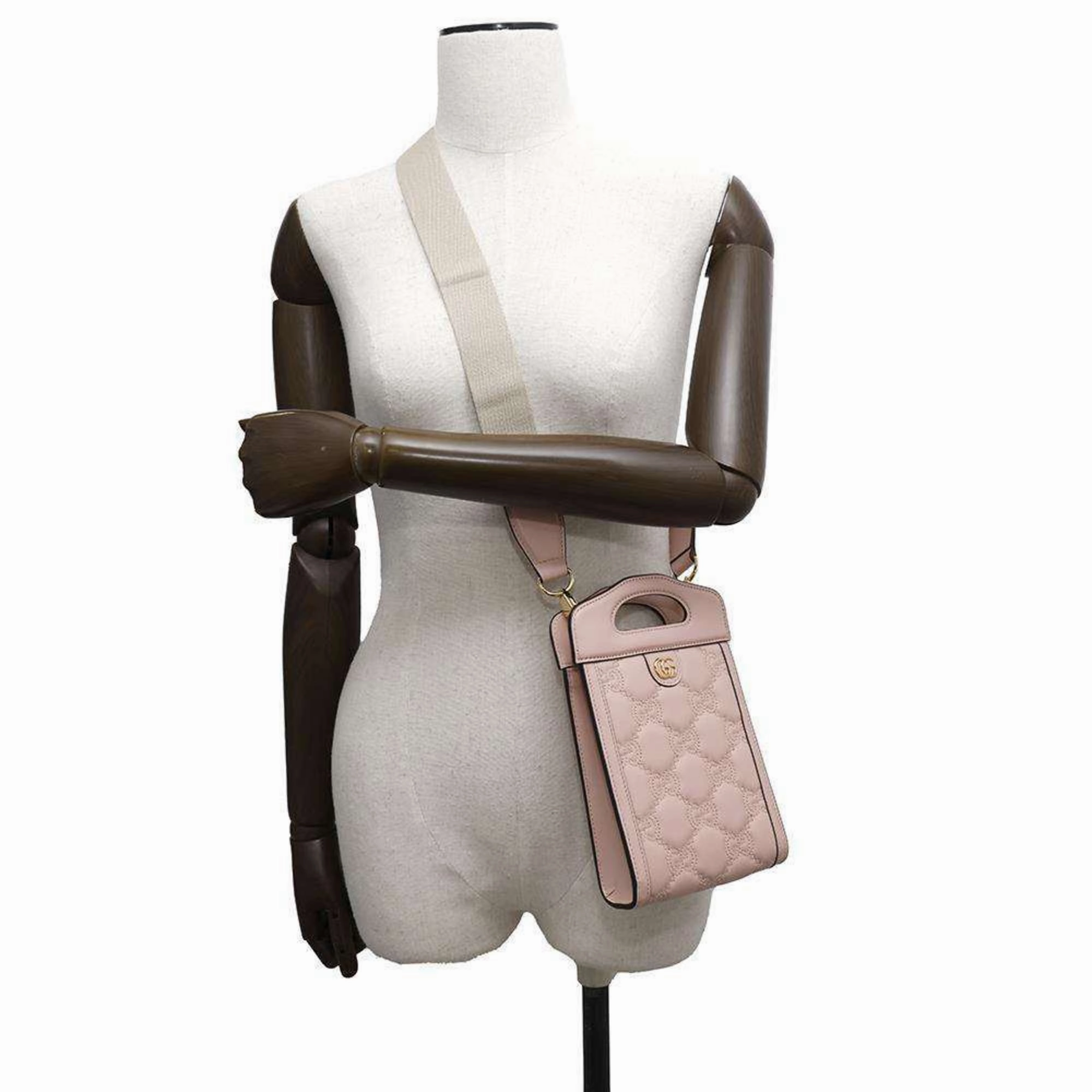 Gucci Leather Handbag Shoulder Bag (Pre-Owned)