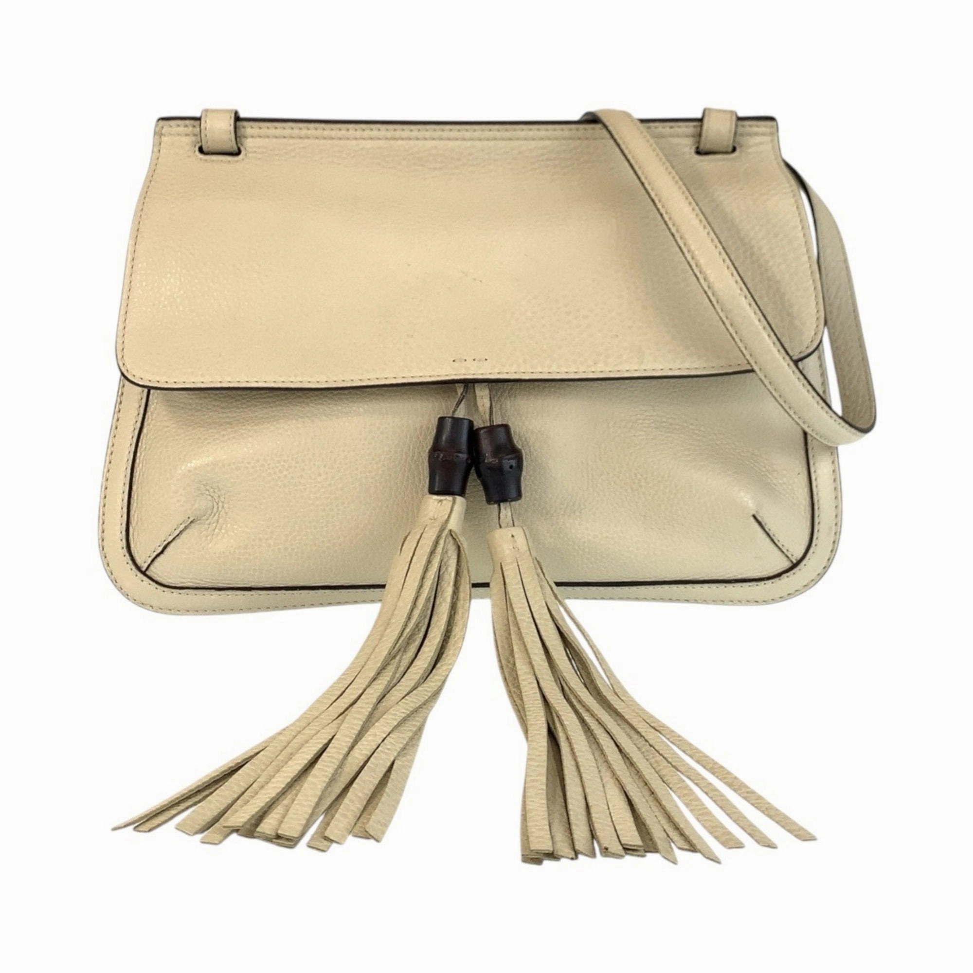 Gucci Leather Messenger Bag Shoulder Bag (Pre-Owned)