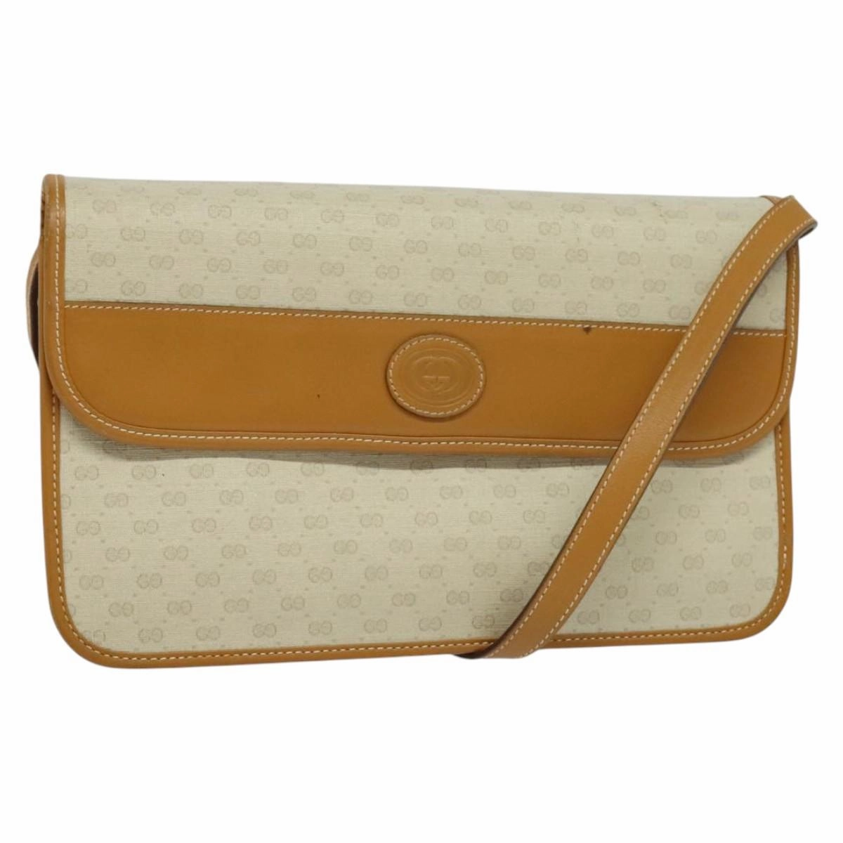 Gucci Micro Small Gg Canvas Canvas Shoulder Bag (Pre-Owned)