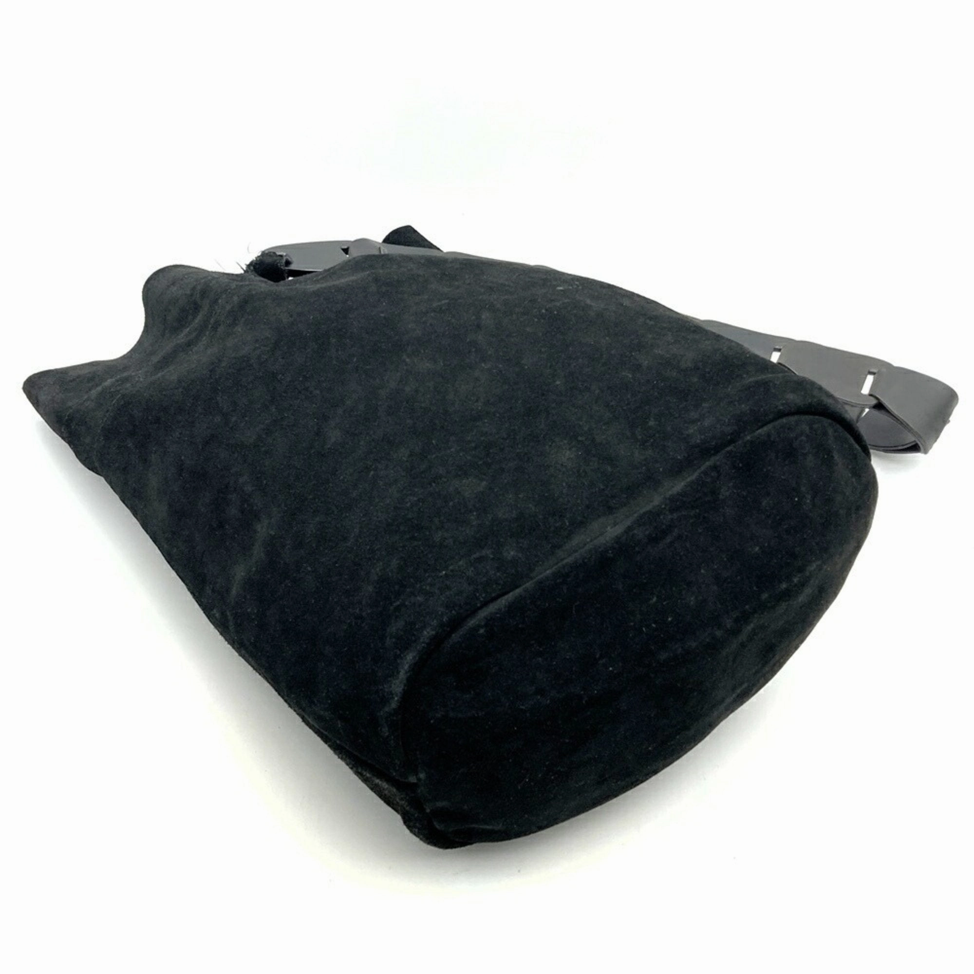 Gucci Suede Leather Shoulder Bag (Pre-Owned)