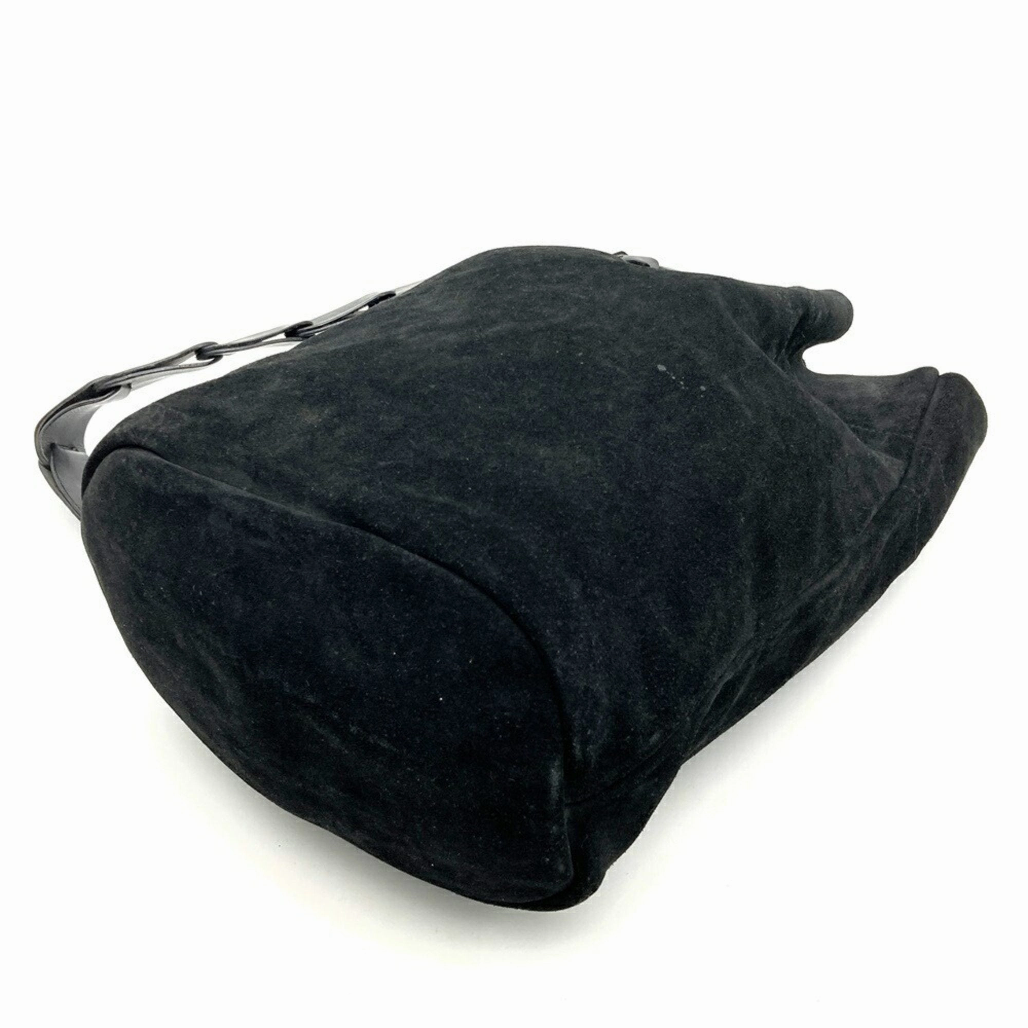 Gucci Suede Leather Shoulder Bag (Pre-Owned)