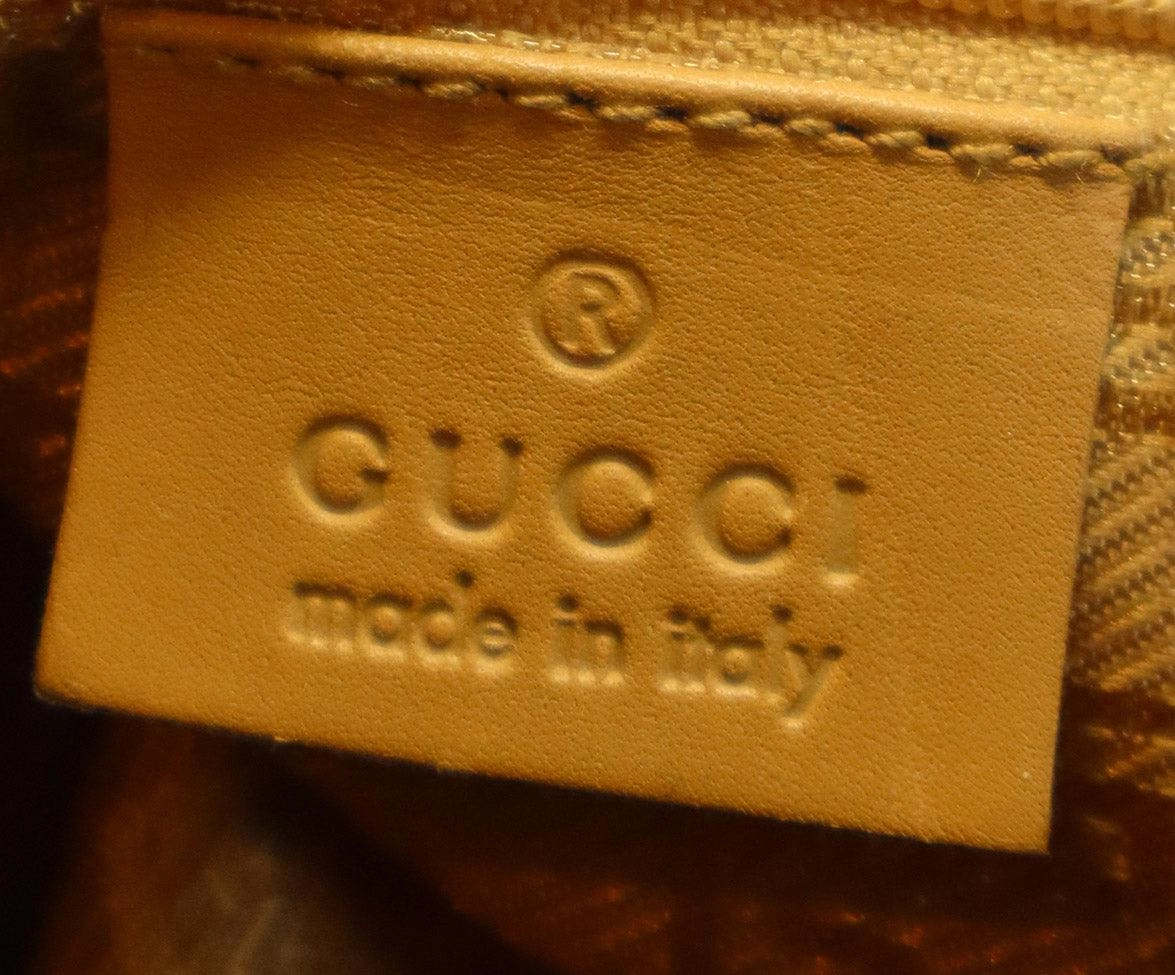 Gucci Vintage Pink Suede & Tan Leather Satchel