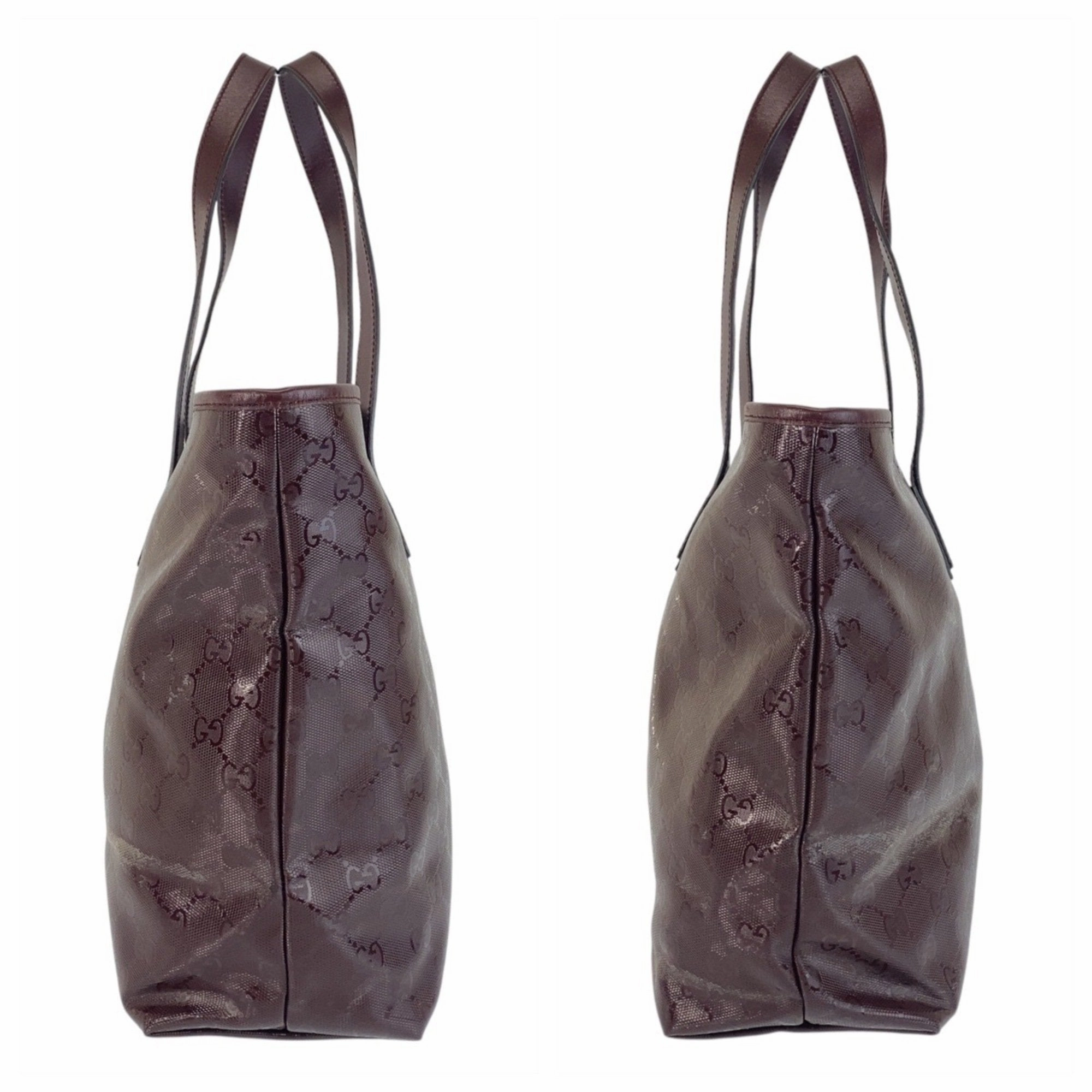 Gucci Wine Pvc Shoulder Bag Tote Bag (Pre-Owned)