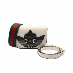 Gucci x adidas Horsebit 1955 Leather Shoulder Bag