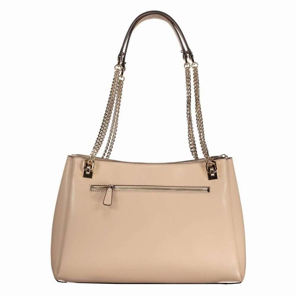 Guess Jeans Beige Polyethylene Women's Handbag