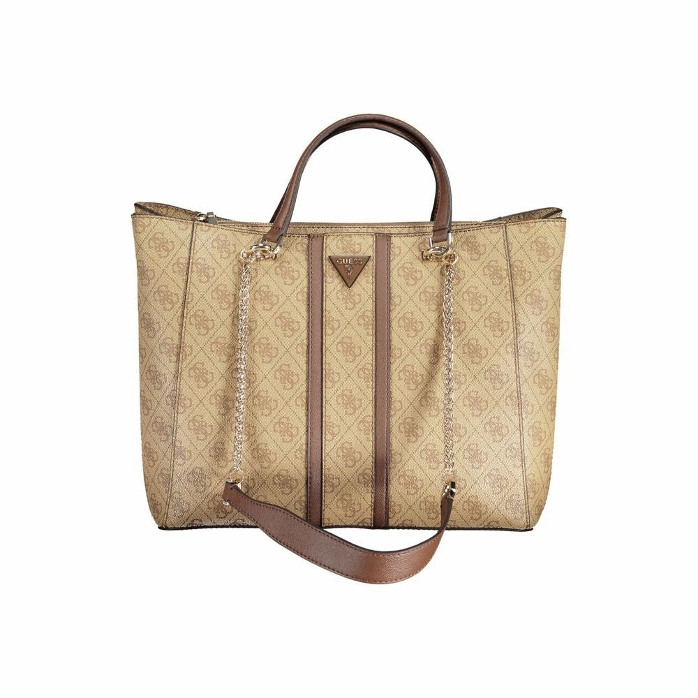 Guess Jeans Beige Polyethylene Women's Handbag