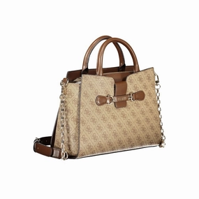 Guess Jeans Beige Polyethylene Women's Handbag