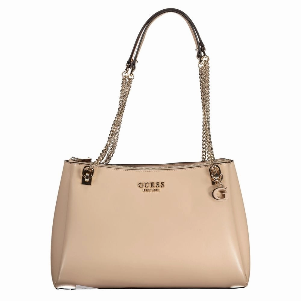 Guess Jeans Beige Polyethylene Women's Handbag