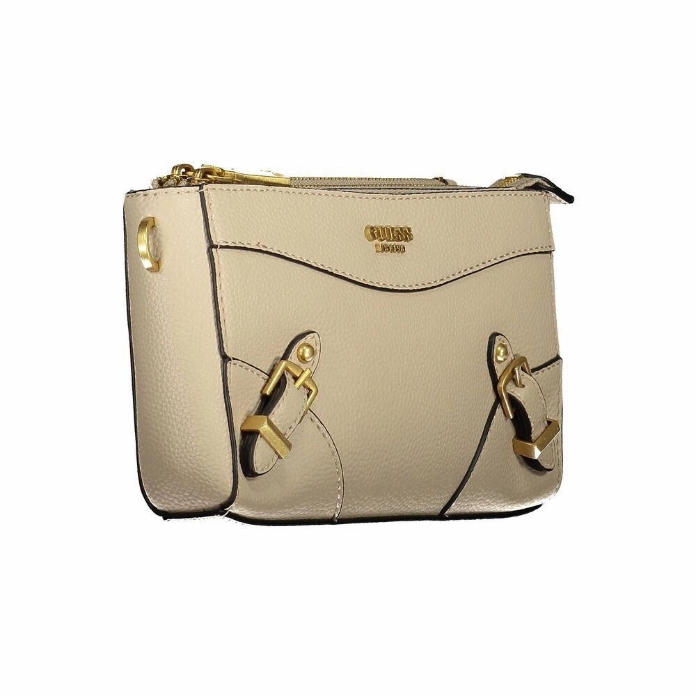 Guess Jeans Beige Polyethylene Women's Handbag