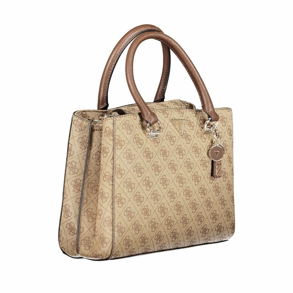 Guess Jeans Beige Polyethylene Women's Handbag