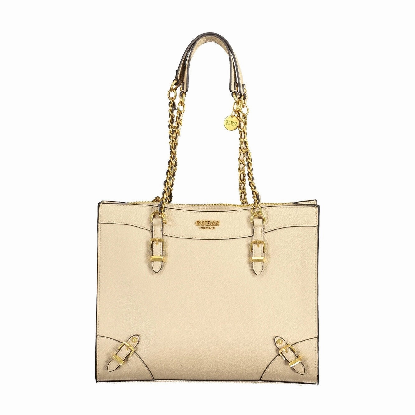 Guess Jeans Beige Polyethylene Women Women's Handbag