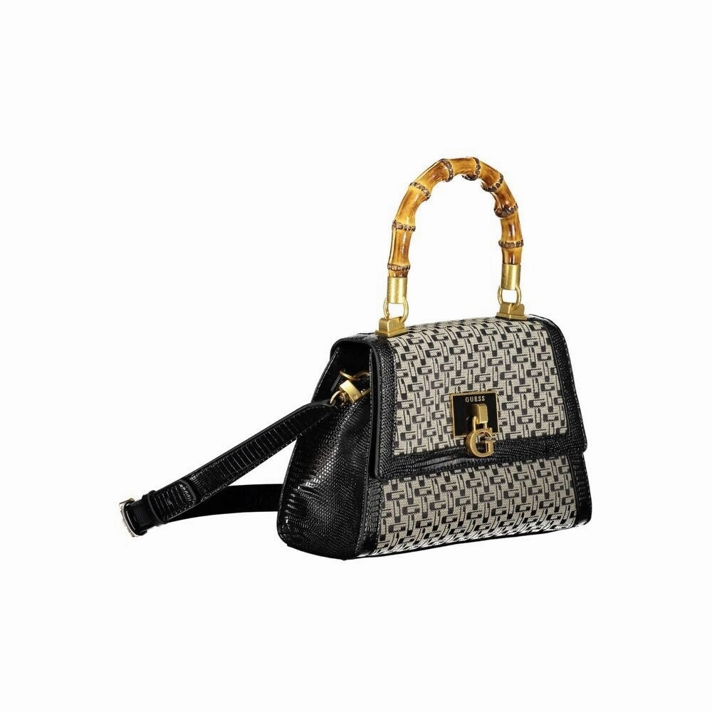 Guess Jeans Black Cotton Women's Handbag