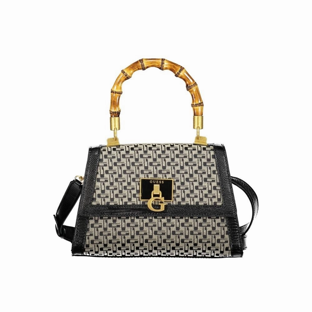 Guess Jeans Black Cotton Women's Handbag