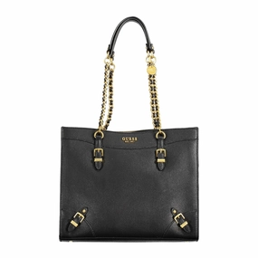 Guess Jeans Black Polyethylene Women Women's Handbag
