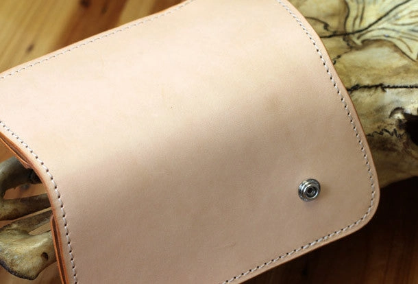 Handmade biker wallet leather vintage beige biker wallet chian Long wallet clutch purse for men