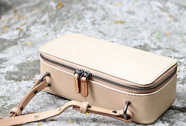Handmade black purse leather crossbody bag purse shoulder bag for women
