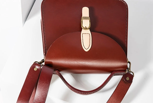 Handmade Genuine Leather Handbag Bag Crossbody Bag Shoulder Bag Purse For Women