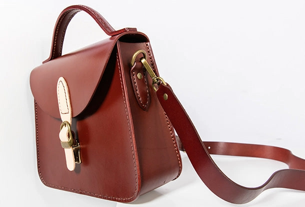 Handmade Genuine Leather Handbag Bag Crossbody Bag Shoulder Bag Purse For Women