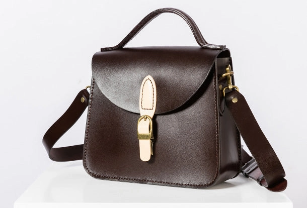 Handmade Genuine Leather Handbag Bag Crossbody Bag Shoulder Bag Purse For Women