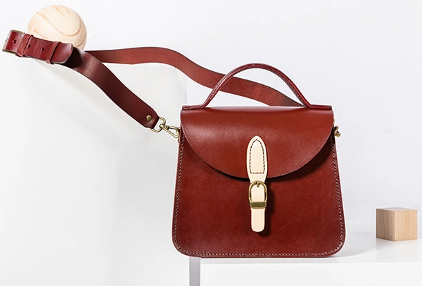Handmade Genuine Leather Handbag Bag Crossbody Bag Shoulder Bag Purse For Women