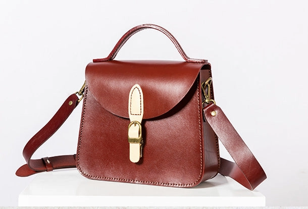 Handmade Genuine Leather Handbag Bag Crossbody Bag Shoulder Bag Purse For Women
