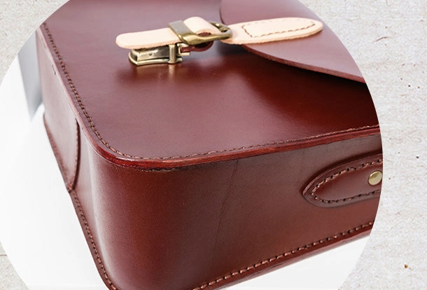 Handmade Genuine Leather Handbag Bag Crossbody Bag Shoulder Bag Purse For Women