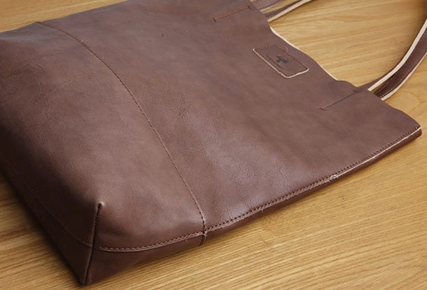 Handmade Genuine Leather Handbag Tote Bag Shopper Bag Shoulder Bag Purse For Women
