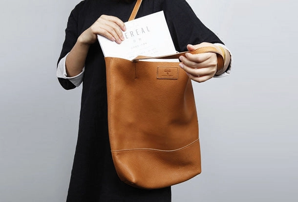 Handmade Genuine Leather Handbag Tote Bag Shopper Bag Shoulder Bag Purse For Women