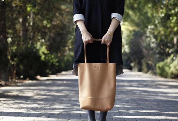 Handmade Genuine Leather Handbag Tote Bag Shopper Bag Shoulder Bag Purse For Women
