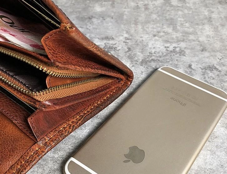 Handmade Genuine Leather Mens Clutch Cool Fashion Wallet Clutch Wristlet Wallet for Men
