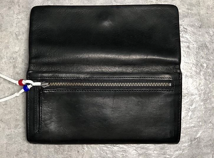 Handmade Genuine Leather Mens Clutch Cool Slim Wallet Zipper Clutch Wristlet Wallet for Men