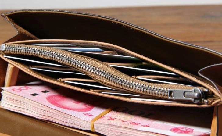 Handmade Genuine Leather Mens Cool Long Leather Wallet Phone Wallet Clutch Wallet for Men