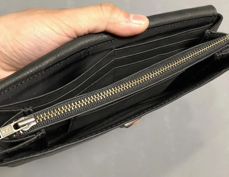 Handmade Genuine Leather Mens Cool Long Leather Wallet Phone Wallet Clutch Wallet for Men