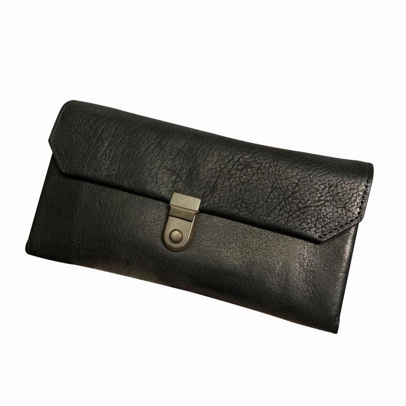 Handmade Genuine Leather Mens Cool Long Leather Wallet Phone Wallet Clutch Wallet for Men