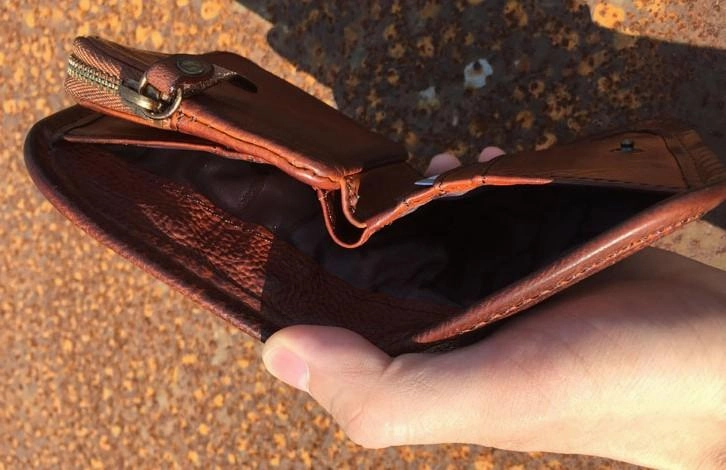 Handmade Genuine Rock Punk Leather Mens Cool Long Wallet Wristlet Bifold Clutch Wallet for Men