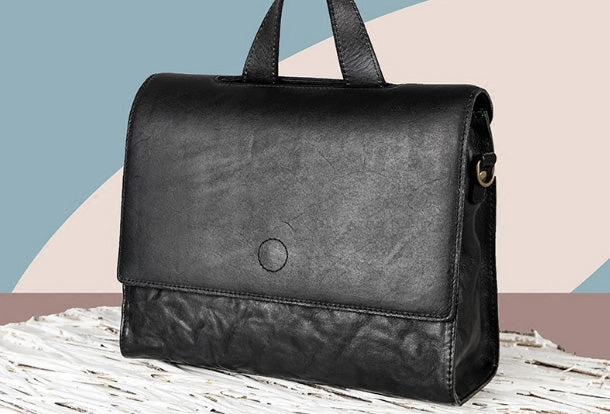 Handmade Handbag Briefcase Purse Leather Crossbody Bag Purse Shoulder Bag for Women