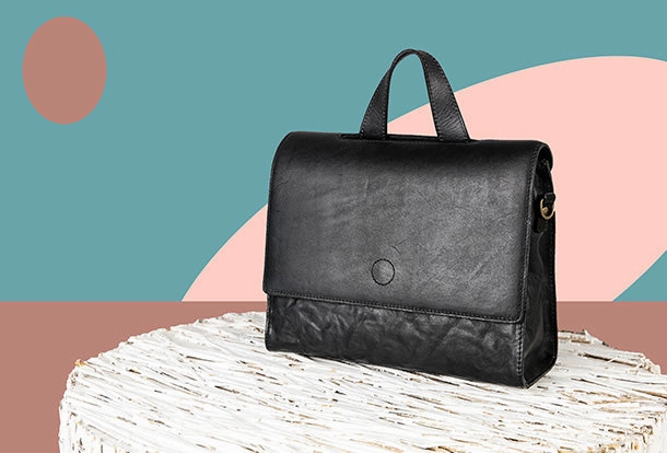 Handmade Handbag Briefcase Purse Leather Crossbody Bag Purse Shoulder Bag for Women