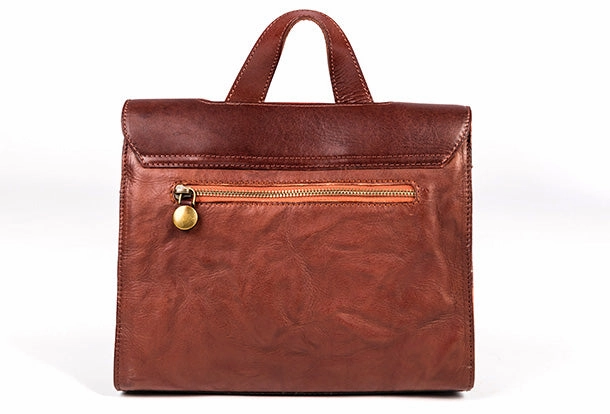 Handmade Handbag Briefcase Purse Leather Crossbody Bag Purse Shoulder Bag for Women