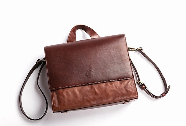 Handmade Handbag Briefcase Purse Leather Crossbody Bag Purse Shoulder Bag for Women