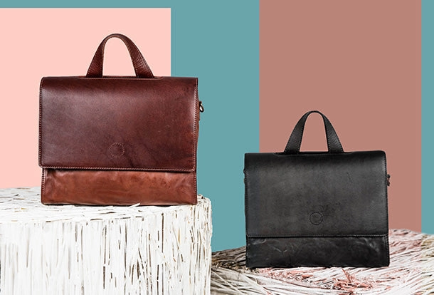 Handmade Handbag Briefcase Purse Leather Crossbody Bag Purse Shoulder Bag for Women