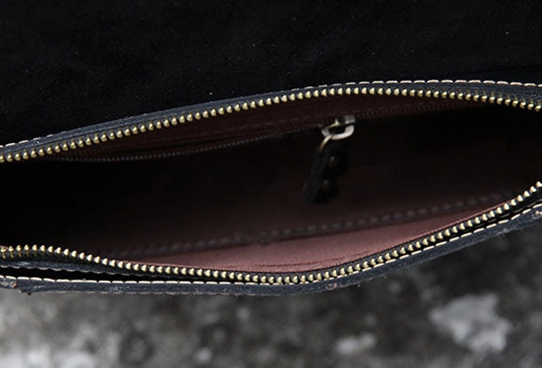 Handmade handbag briefcase satchel purse leather crossbody bag shoulder bag women