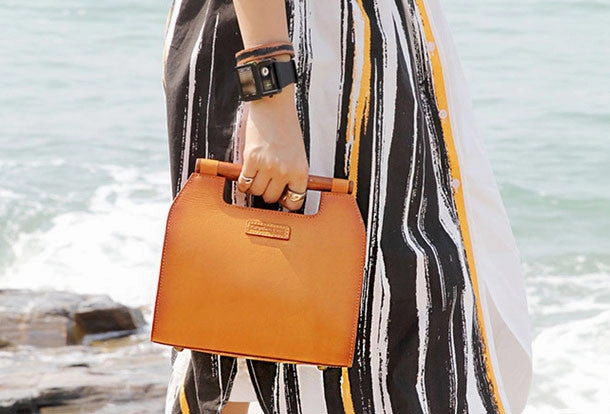 Handmade handbag purse leather crossbody bag purse shoulder bag for women