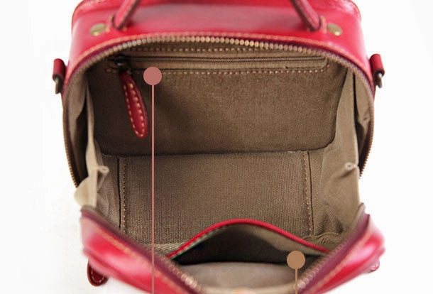 Handmade handbag purse leather crossbody bag purse shoulder bag for women
