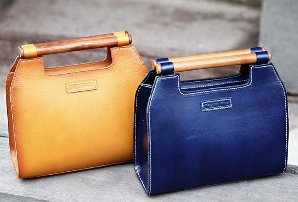 Handmade handbag purse leather crossbody bag purse shoulder bag for women