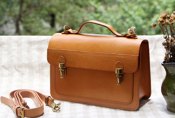 Handmade Leather bag for women leather shoulder bag crossbody bag