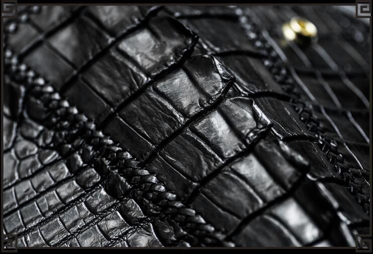 Handmade Leather Black Mens Chain Biker Wallet Cool Leather Wallet Long Clutch Wallets for Men