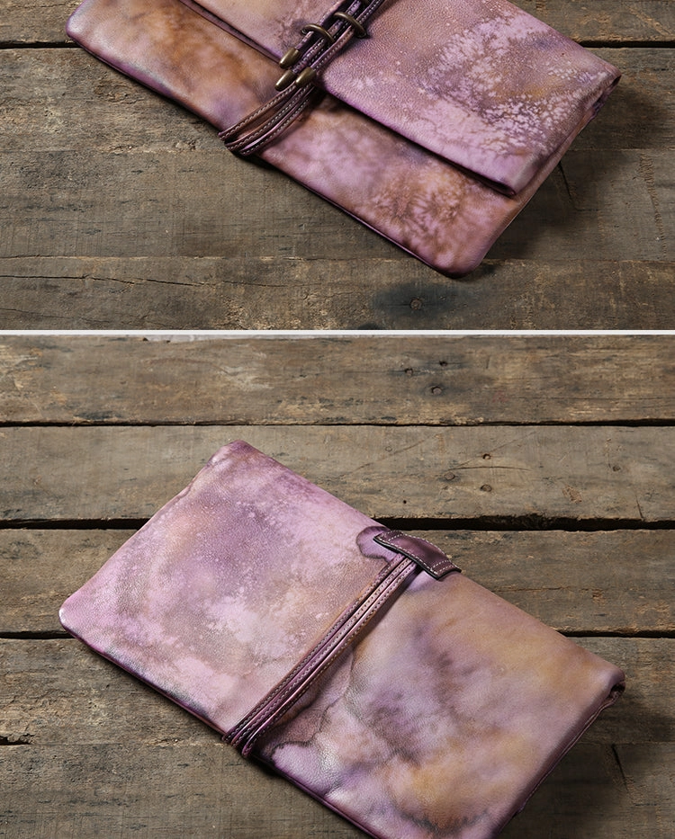 Handmade Leather clutch purse shoulder bag for women leather crossbody bag