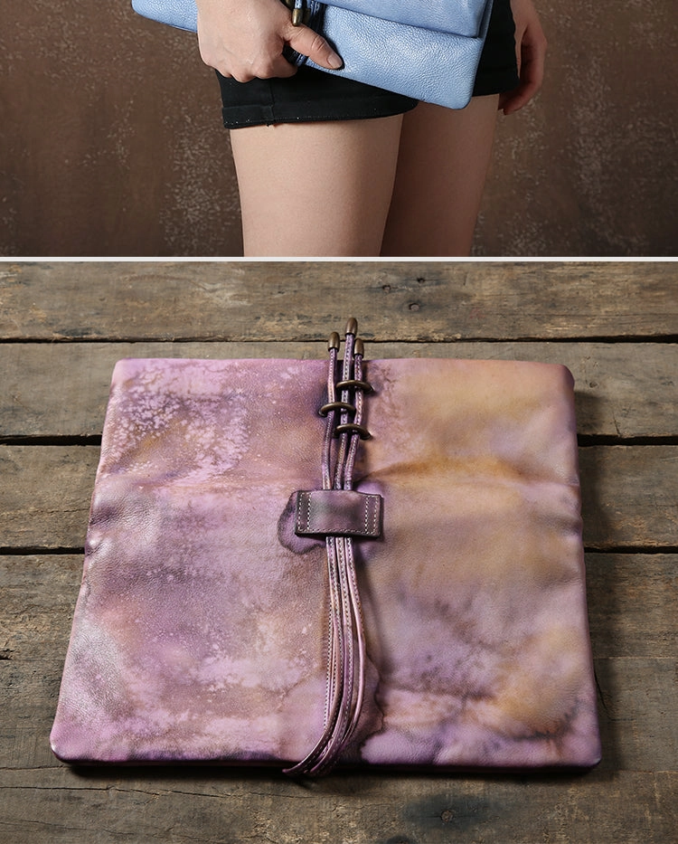 Handmade Leather clutch purse shoulder bag for women leather crossbody bag