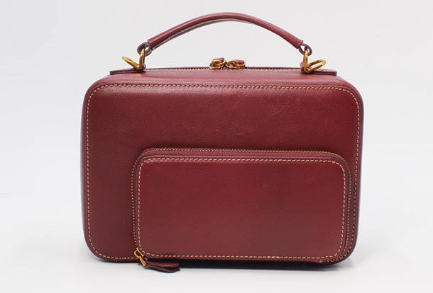Handmade Leather Handbag Purse Crossbody Shoulder Bag for Girl Women Lady